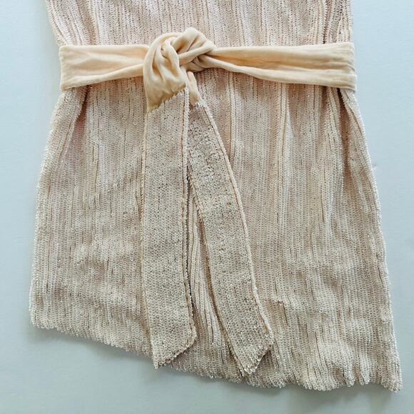 Retrofete x REVOLVE Ella Dress Taffy Pink NEW XS Sequin One Shoulder Party - Picture 4 of 9